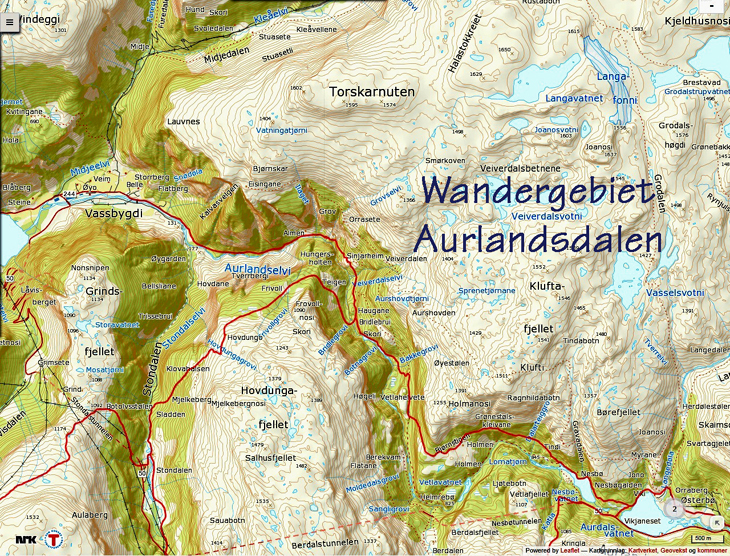 Wandergebiet Aurlandsdalen